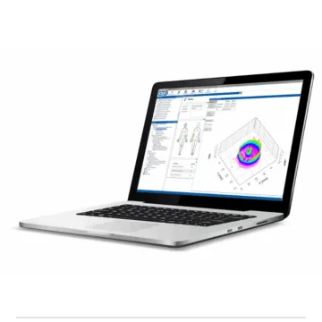 CoboSafe-Vision running on a laptop with force curve and 3D pressure view