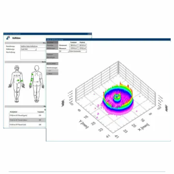 CoboSafe-Vision sample report showing 3D pressure distribution
